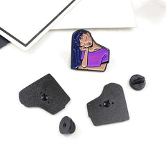 Zinc Alloy Cartoon Girl Brooch