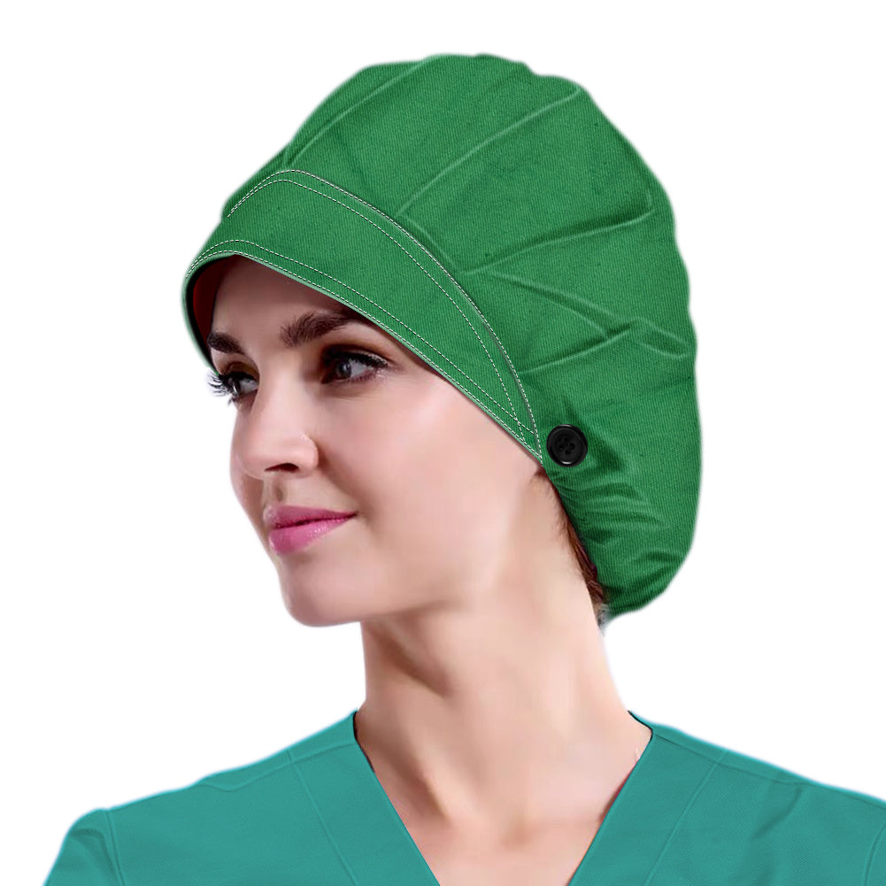 Adjustable Washable Working Cap Button Unisex Cotton Hats Print