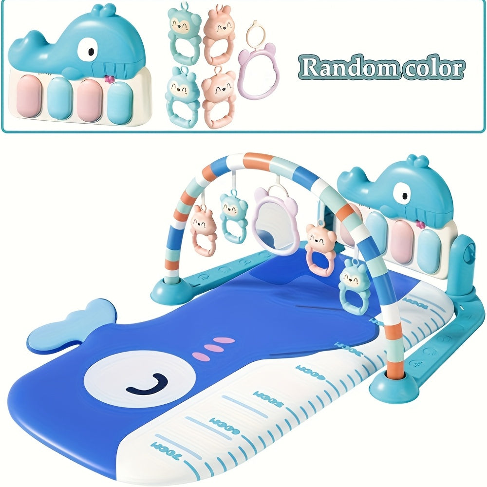 5pcs Infant Educational Game Mat Set w/ Handheld Game Mat & Music Pedal Piano