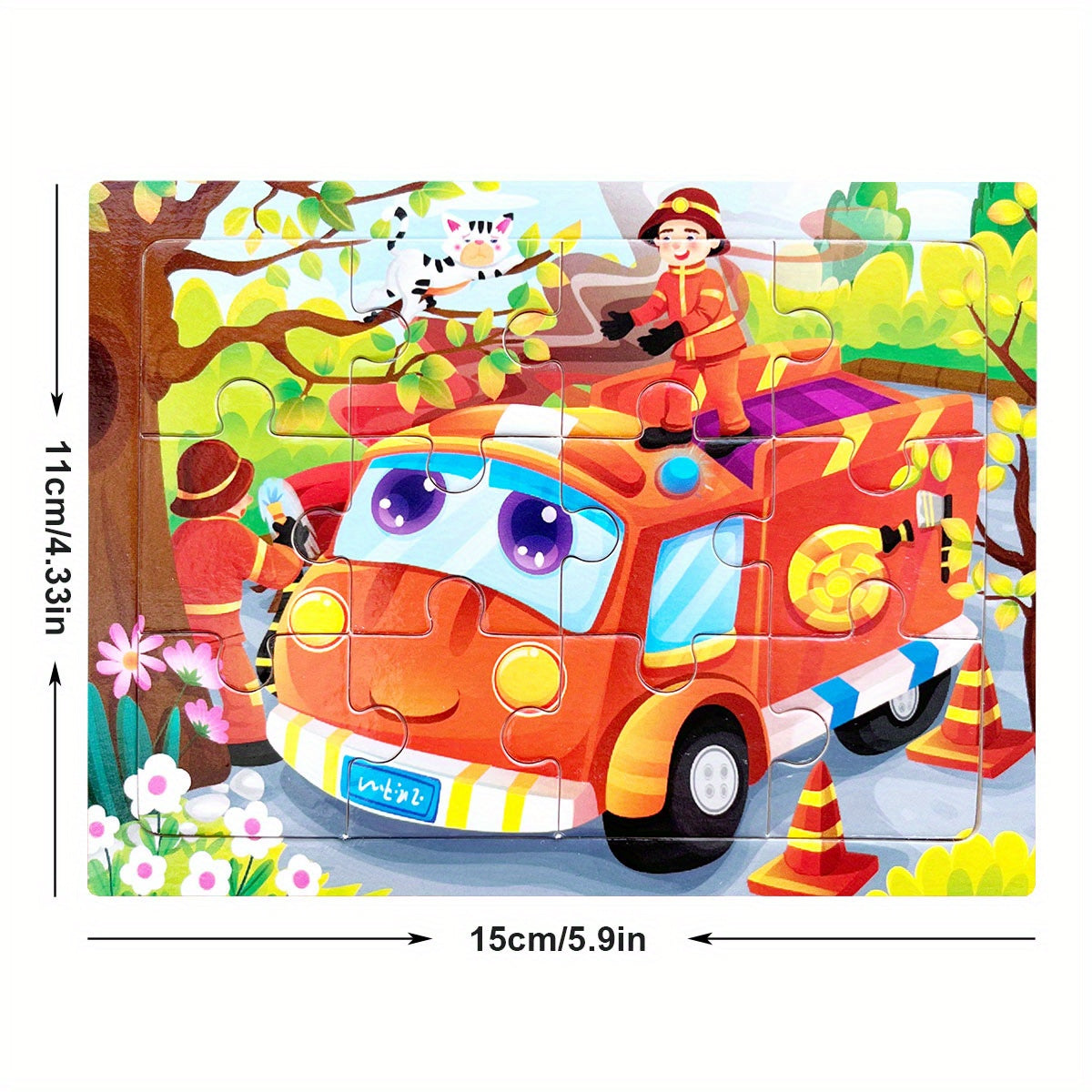 Wooden Jigsaw Puzzle Cartoon Animal Parent Child Theme Educational Toys