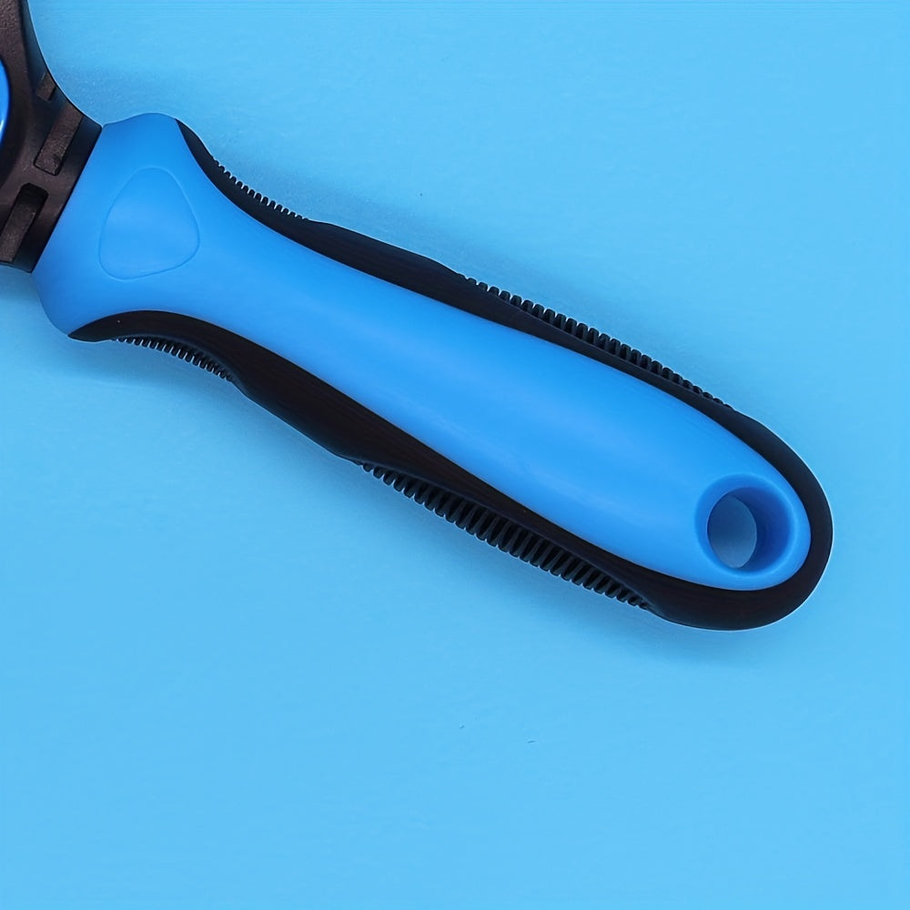 2-in-1 Pet Grooming Brush for Dogs & Cats Deshedding Tool Dematting Rake