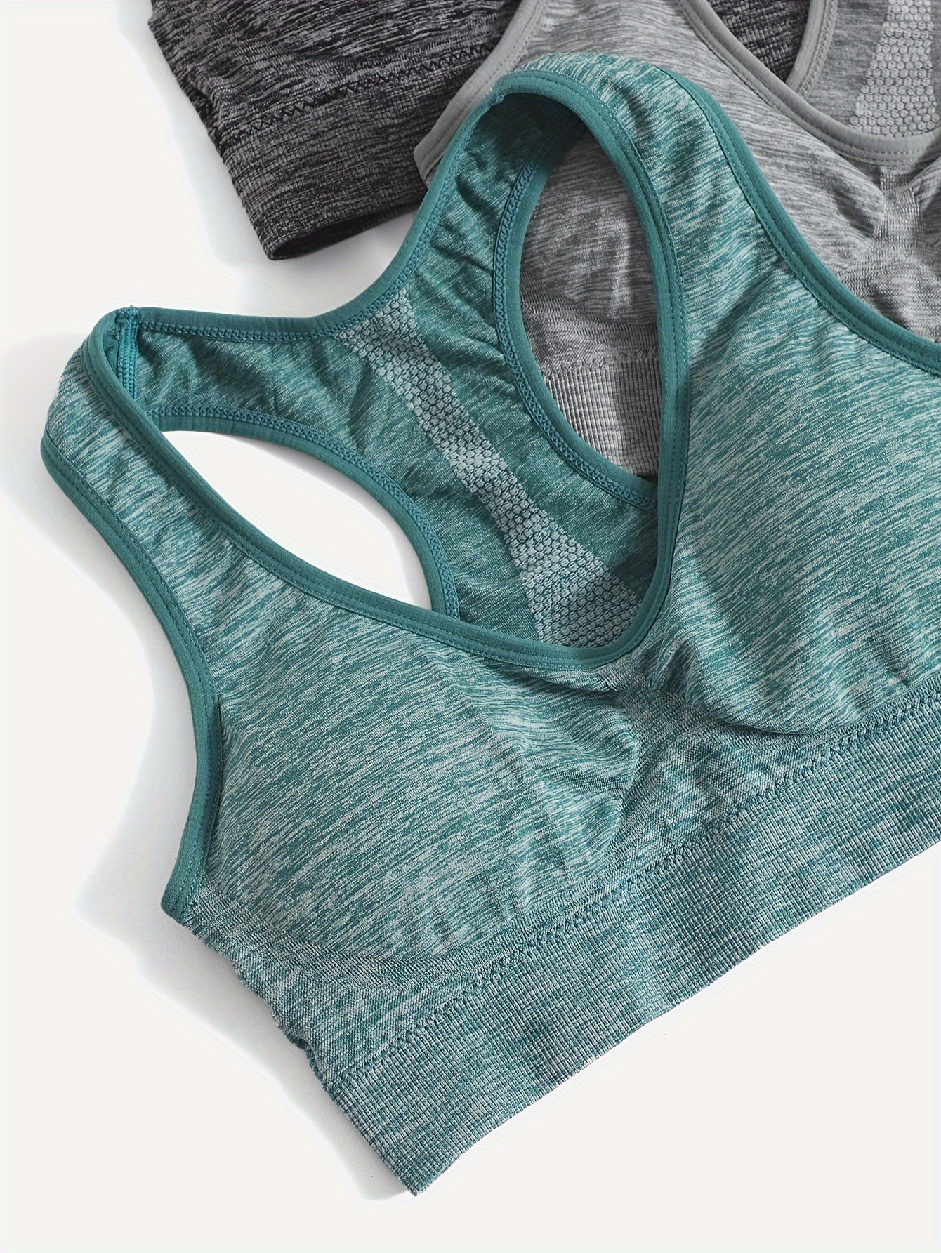 3pcs Racerback Sports Bras for Women