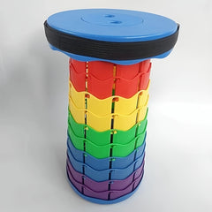 Outdoor Telescopic Folding Stool Camping Portable Lightweight Stool