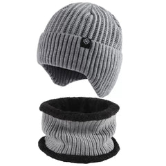 Men's Thermal Knitted Winter Hat & Neck Gaiter Set