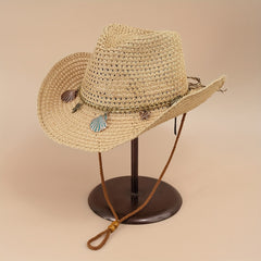 Outdoor Western Cowboy Straw Hat for Men and Women