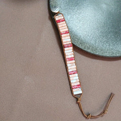 Colorful Stone Braided Bracelet Adjustable Rope Hand Bracelet Energy Healing