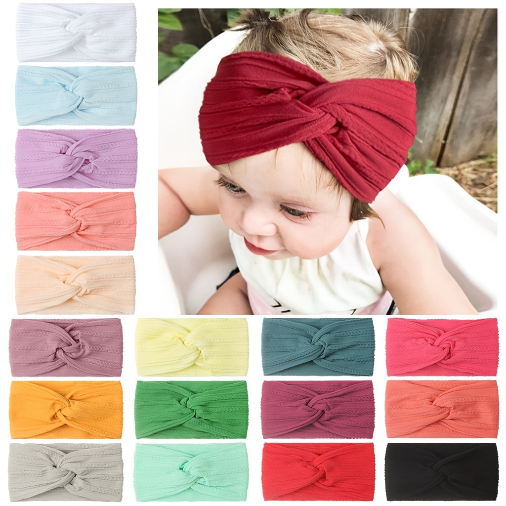 Baby Jacquard Nylon Bow Tie Headband Hair Accessory