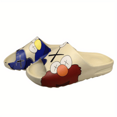 Men's Anime Print Non Slip Platform Slides Soft Sole Cloud Slides