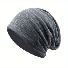 Solid Slouchy Beanie Hat Unisex Skull Cap Elastic Chemo Hat