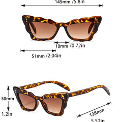 Colorful Butterfly Frame Sunglasses Tinted Lens UV Protection