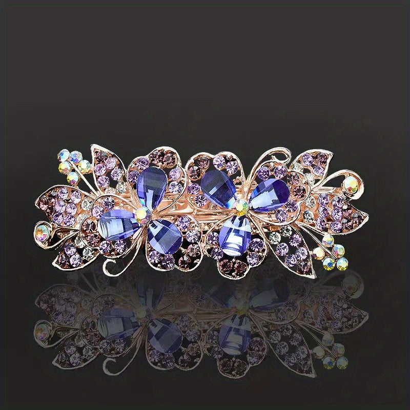Rhinestone Back Head Clip Hair Accessory