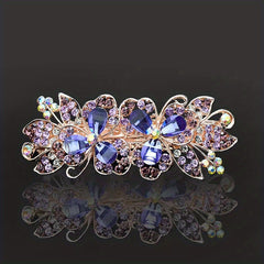 Rhinestone Back Head Clip Hair Accessory