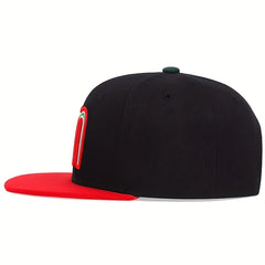 M Embroidery Snapback Hat Unisex Baseball Cap Block Sunshade Dad Hats