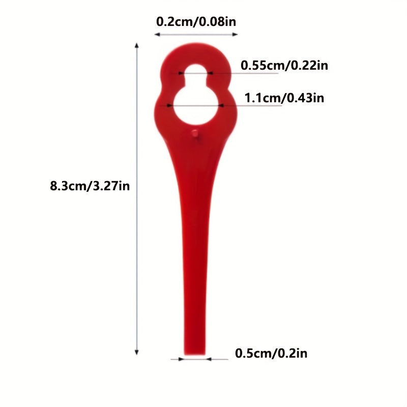 20 Plastic Blades for Terratek Cordless Strimmer Lawn Mower