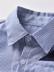 Boys Striped Shirt & Suspender Pants Set