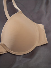 3pcs Push Up T-shirt Bras Comfy & Breathable Women's Lingerie