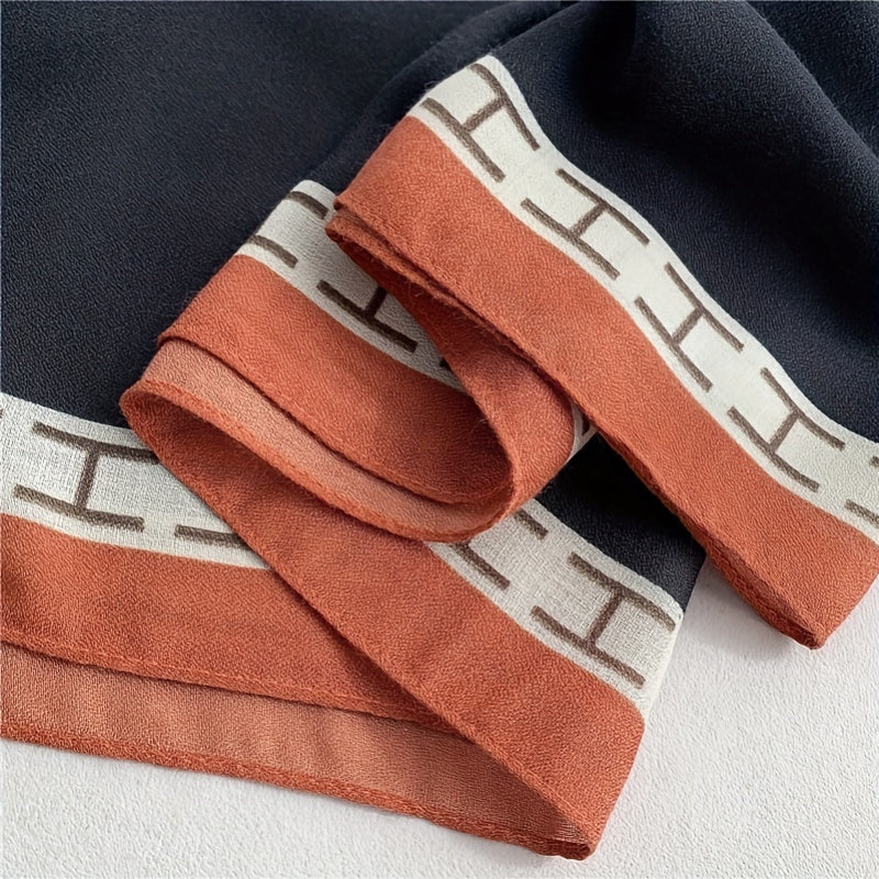 Soft Matching Scarf Large Warm Shawl Wraps Travel Decorative Scarf