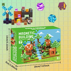108pcs Magnetic Building Toy Set Creative ABS Blocks Ideal Gift for Kids