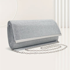 Glitter Clutch Dinner Bag Classic Flap Evening Bag For Party Women's