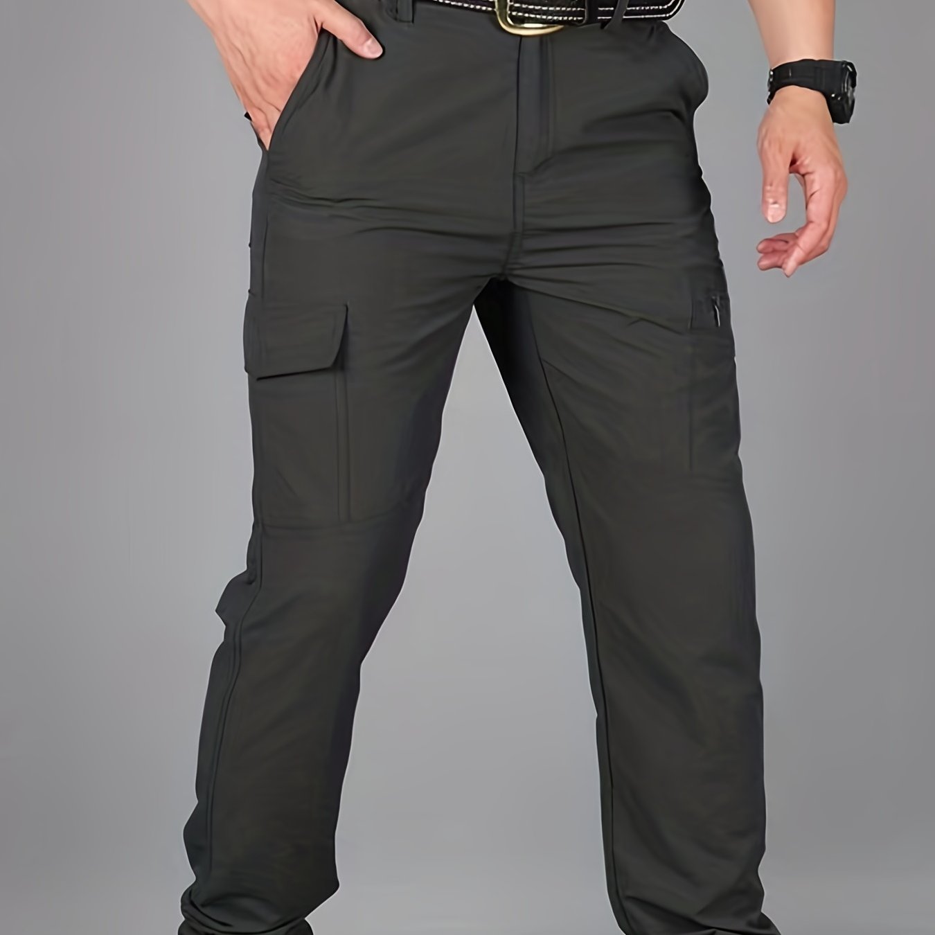 Men's Waterproof Cargo Pants Lightweight Tactical Trousers