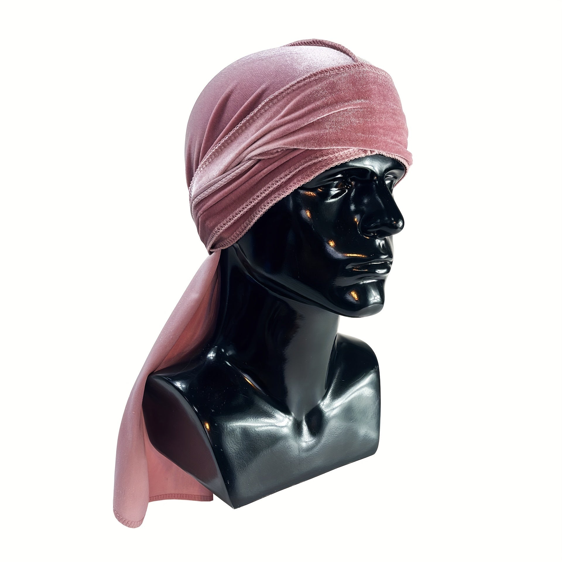 Corduroy Elastic Turban Solid Hijab Hat Head Wrap Head Scarf