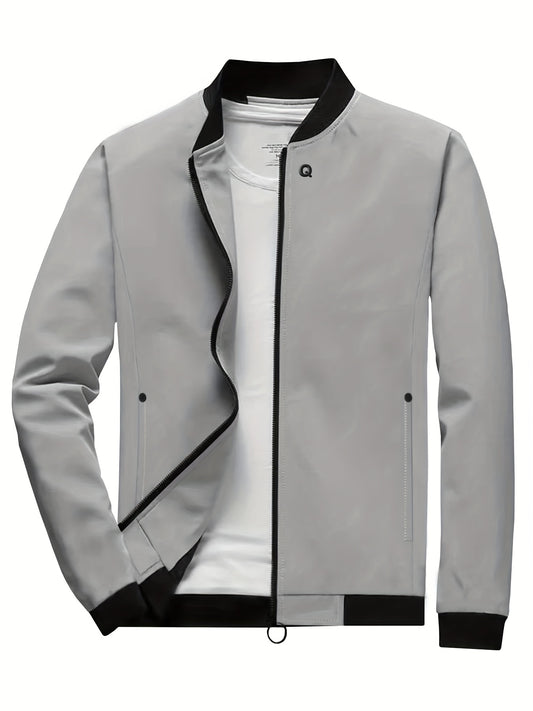 Men's Zipper Jacket Windbreaker Windproof Coat