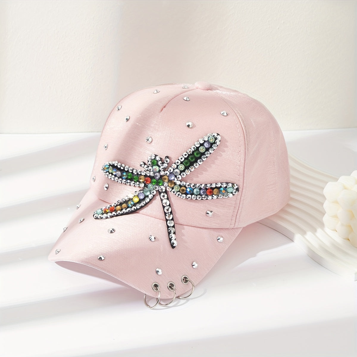 Dragonfly Patch Baseball Cap Y2K Dad Hats Hip Hop Sun Hats