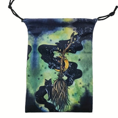 Holiday Flannelette Gift Bags Tarot Oracle Storage Christmas Halloween Parties