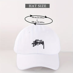 Letter Embroidery Baseball Cap Solid Couple Sports Hat Adjustable Dad Hats