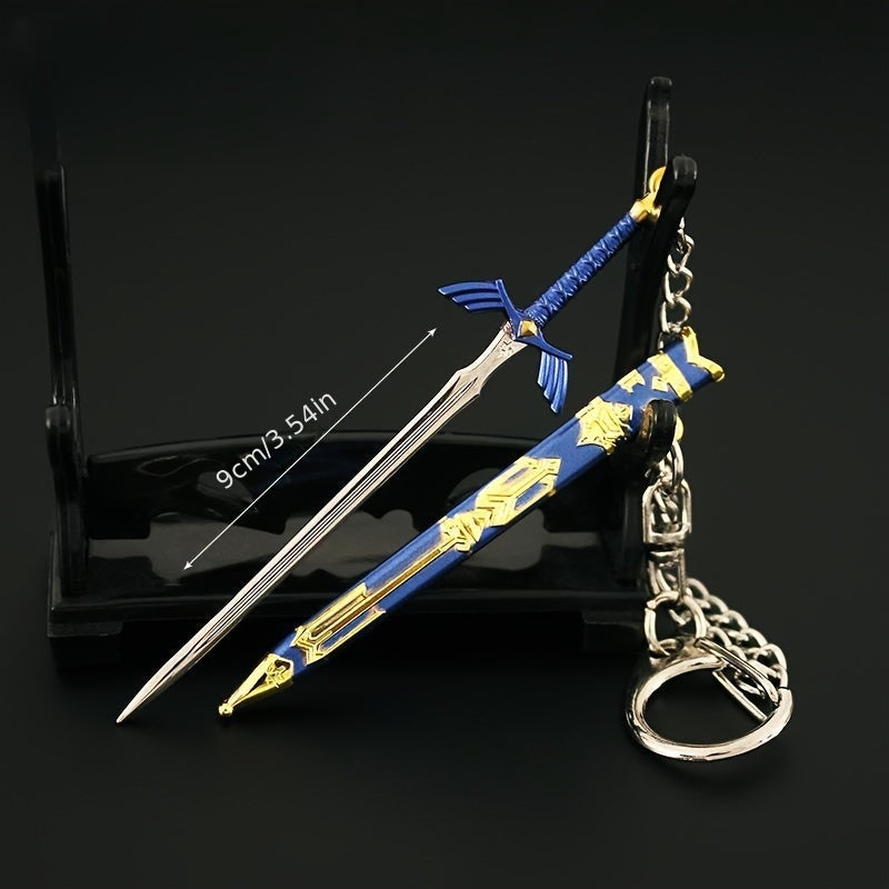 Mini Master Sword Toy Keychain Model Hobby Collection Ornament Gift