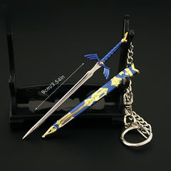 Mini Master Sword Toy Keychain Model Hobby Collection Ornament Gift