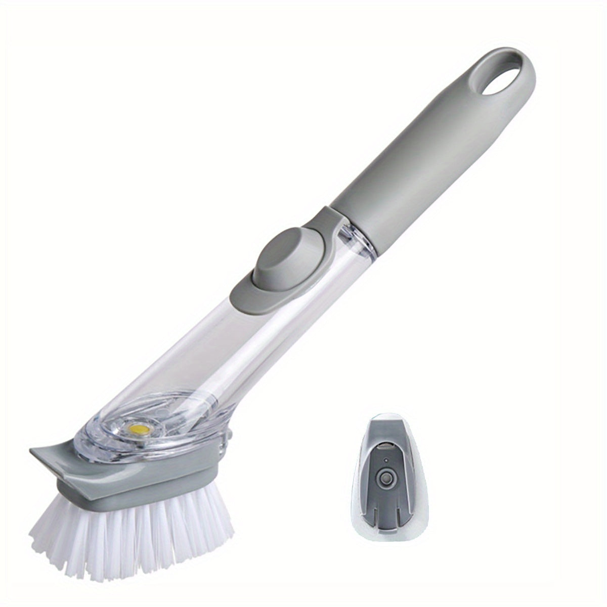 Dish Brush & Sponge Set with Soap Dispenser Handle | Kitchen Scrub Brushes