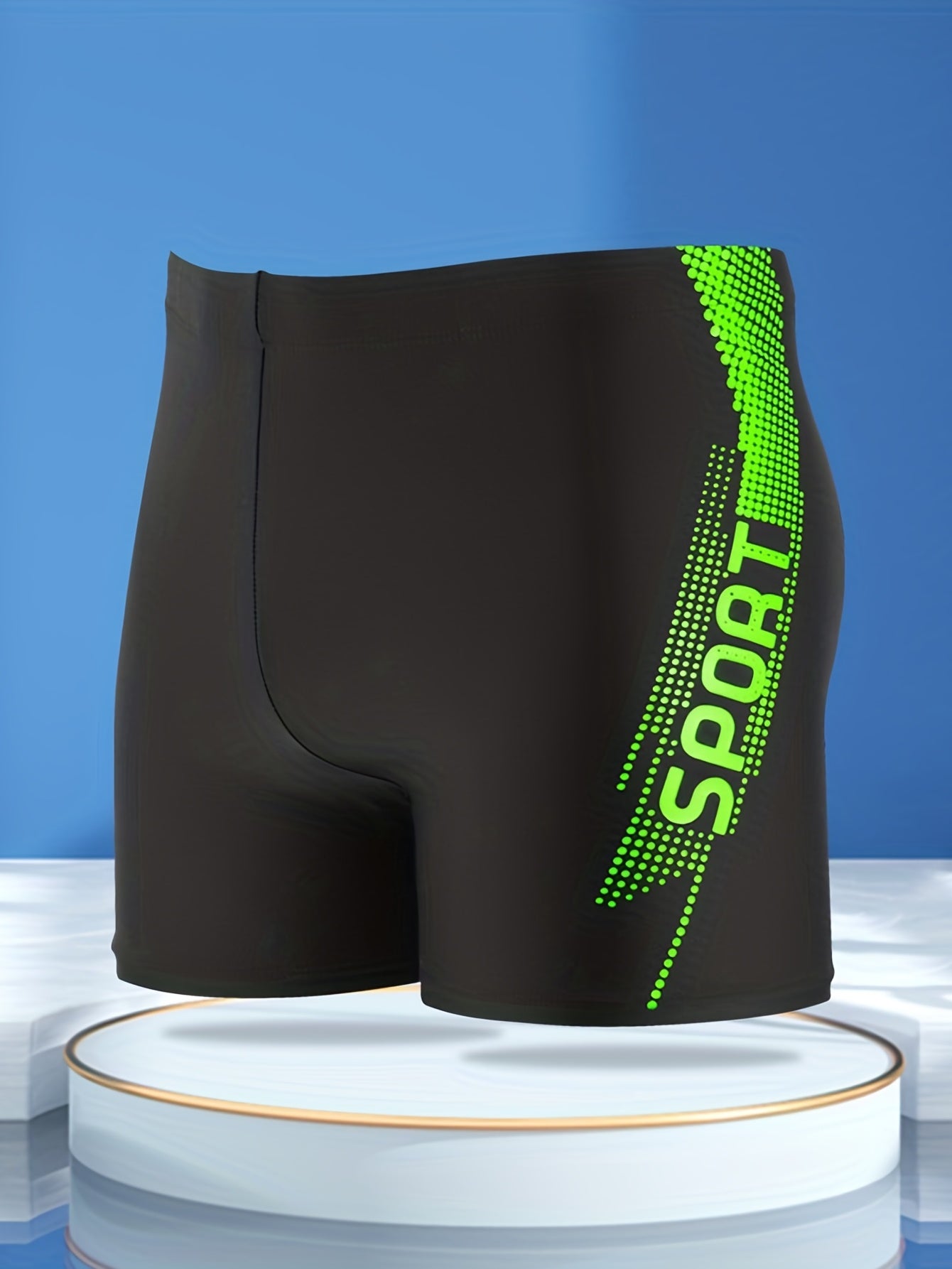 Quick Drying Drawstring Men's Swim Trunks - Summer Beach Pool Shorts