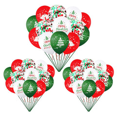 16pcs Christmas Balloon Sequins Set 30 48 Cm Decorative Balloons