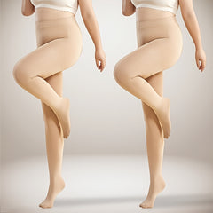  Fleece Liner Pantyhose Women's Plus 200D Thermal