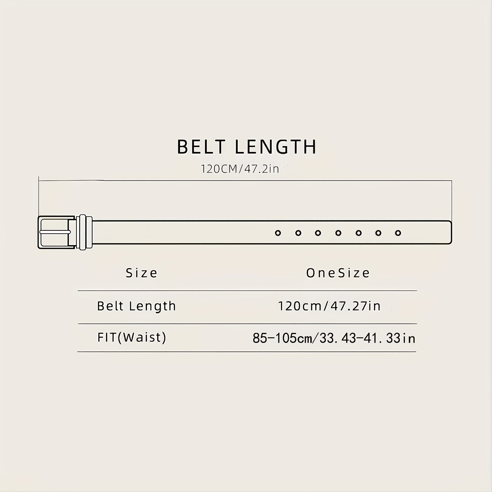 Men's Casual Leather Belt