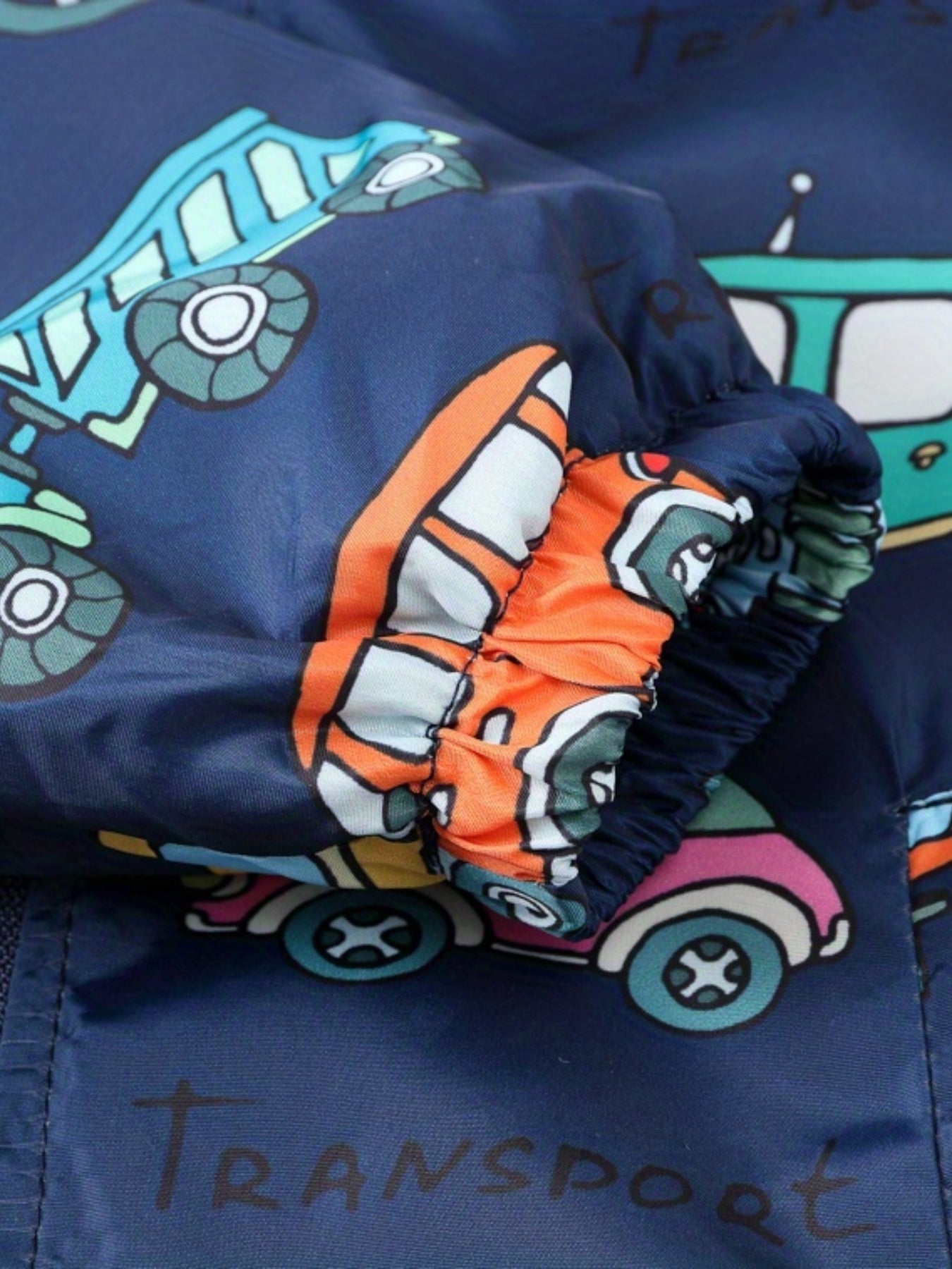 Boys Teen Car Graphic Zipper Hooded Jacket Spring Fall