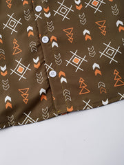 Boys Symbols Shirt Short Sleeves Button