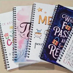 Pink Floral Spiral Password Notebook Logbook 1pc