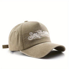 Candy Baseball Cap Washed Distressed Embroidery Cotton Sports Hat
