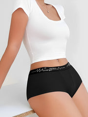 Push Up Bra & Letter Print Panties Set