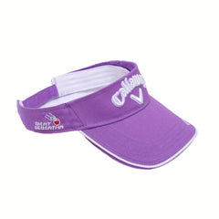 Sunscreen Visor Hat with Letter Embroidery for Men
