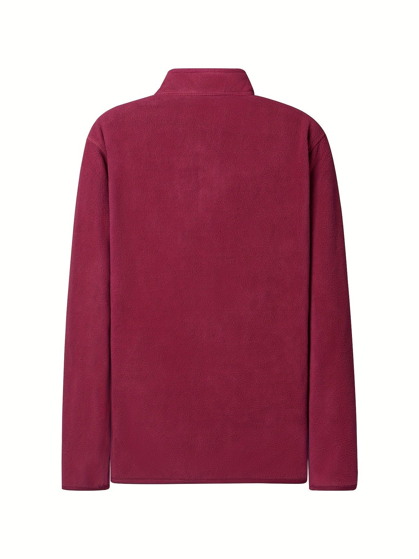 Men's Stand Collar Fleece Jacket Zipper Coat Gym Sports Warm Spring Autumn