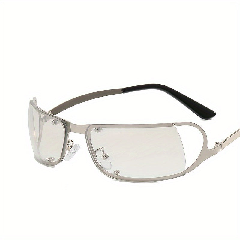 Y2K Sunglasses Shield Wrap Gradient Lens Oversized Eyewear