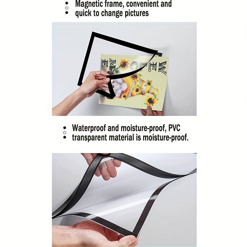 2pcs Magnetic Diamond Painting Frame 12x16in - Transform Photos