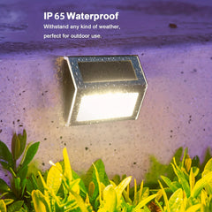 6pcs Solar Deck Lights Waterproof Garden Outdoor Lights