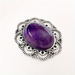 Vintage Boho Style Natural Crystal Stone Alloy Pendants