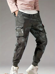 Men's Cargo Pants Loose Fit Drawstring Joggers