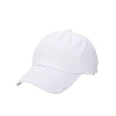 Washed Cotton Baseball Cap Retro Peaked Cap Solid Couple Cap
