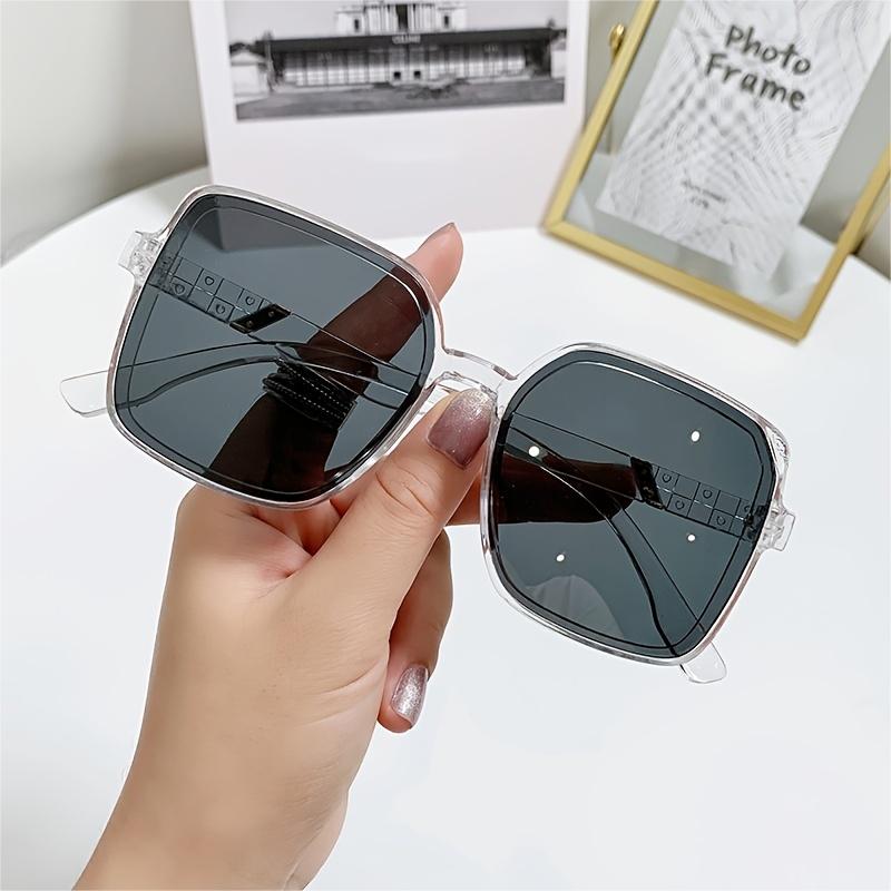 Classic Square Sunglasses Transparent Shades Unisex